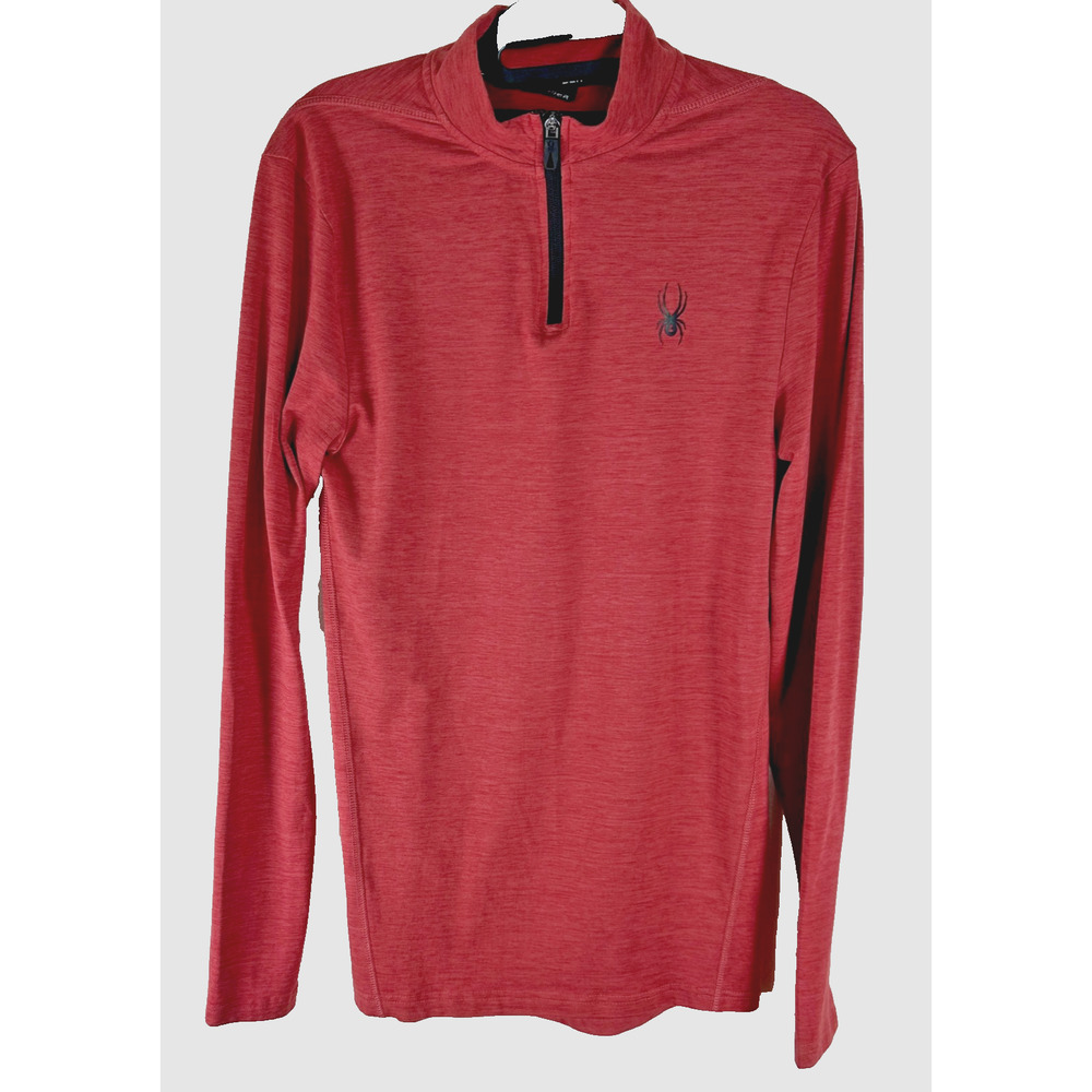 Spyder Active Quarter Zip Pullover Shirt Mens Size Small Coral